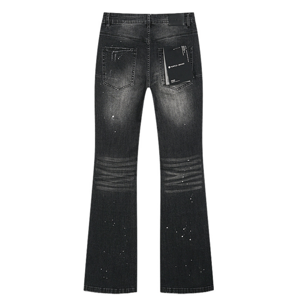 Purple Flared Jeans
