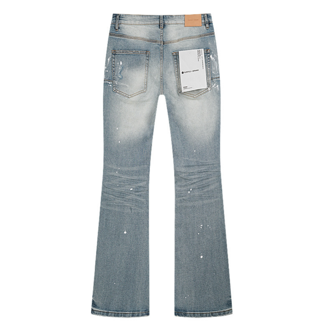 Purple Flared Jeans