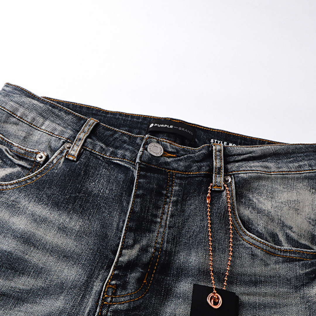 Purple Flared Jeans