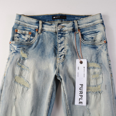 Purple Gradient Light Blue Jeans
