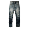 Purple Flared Blue Jeans