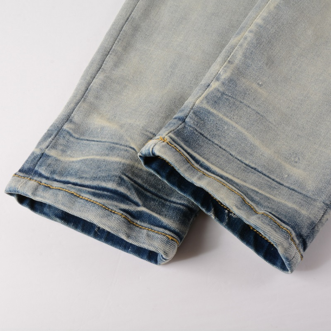 Amr Camo Logo Jeans