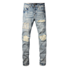 Amr White Patch Jeans