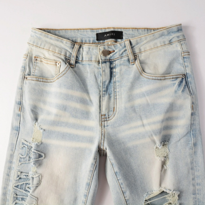 Amr Logo Blue Jeans