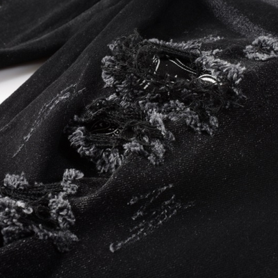 Amr Black Bandana Camo Jeans