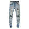 Amr Black Patch Jeans