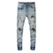 Amr Black Patch Jeans
