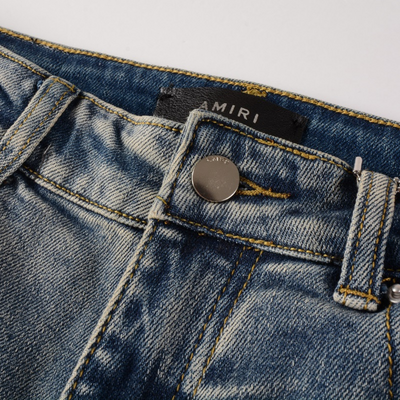 Amr Blue Distressed Jeans