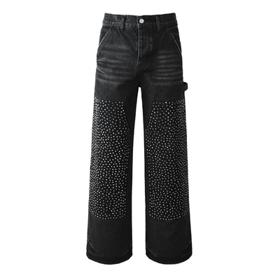Purple Black Diamonds Jeans