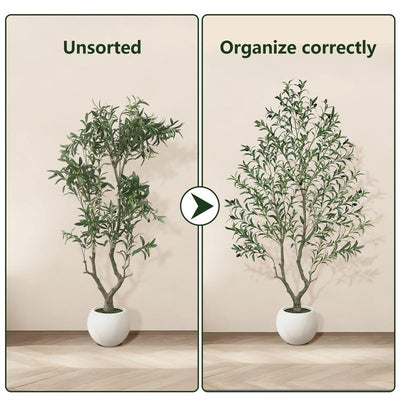 Grischmart™ Artificial Olive Tree for Home Decor | Premium Lifelike Plant