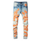 Amr Orange Star Patch Jeans