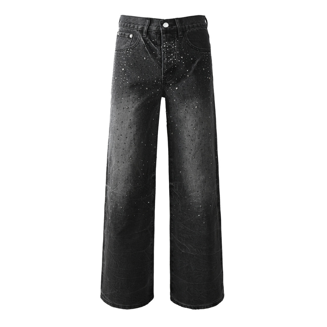 Purple Black Diamonds Jeans