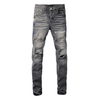 Purple Paint Grey Jeans