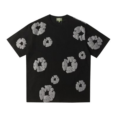 Denim Trs Black Grey Short set