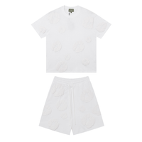 Denim Trs Triple White Short set