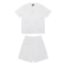 Denim Trs Triple White Short set