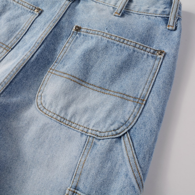Amr Blue Patch Flared Jeans