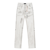 Purple White Distressed Jeans