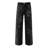 Purple Black Diamonds Jeans