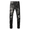Purple Ripped Grey Black Jeans