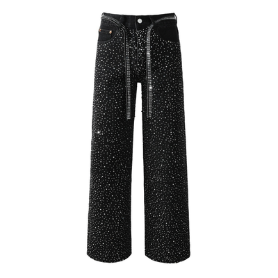Purple Black Diamonds Jeans