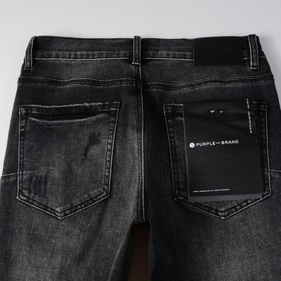 Purple Ripped Grey Black Jeans