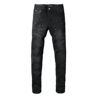 Purple Black Diamonds Jeans