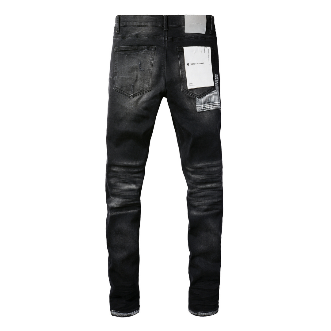 Purple Gradient Black Jeans