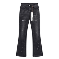 Purple Flared Jeans