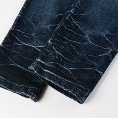 Amr Black Staggered Logo Patch Jeans