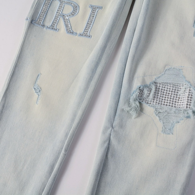 Amr Diamonds Light Blue Jeans