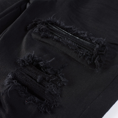 Amr Black Patch Jeans