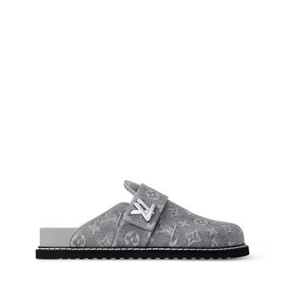 "LV" Slides Grey