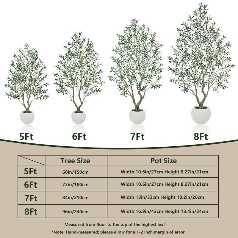 Grischmart™ Artificial Olive Tree for Home Decor | Premium Lifelike Plant