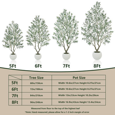 Grischmart™ Artificial Olive Tree for Home Decor | Premium Lifelike Plant